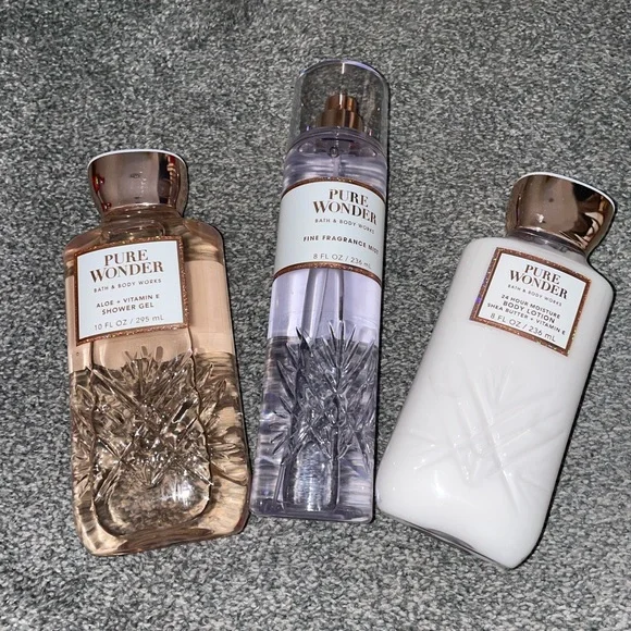 Brand New Never Used Bath & Body Works Pure Wonder Shower Gel Mist Lotion - Picture 1 of 8